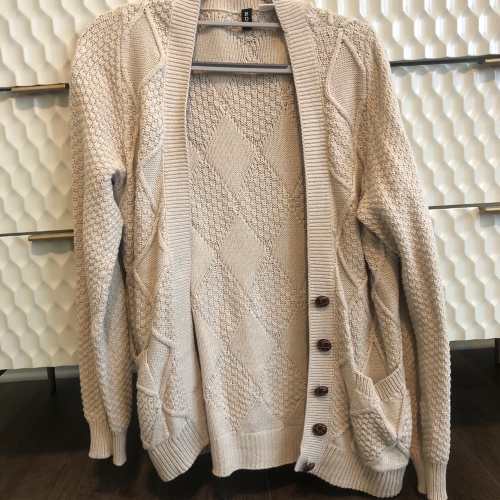 BDG Urban Outfitters Cream Cardigan